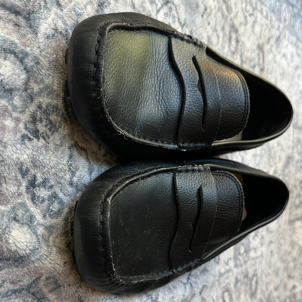 Lacoste Black Leather Men's Slip-On Loafers - Picture 3 of 10